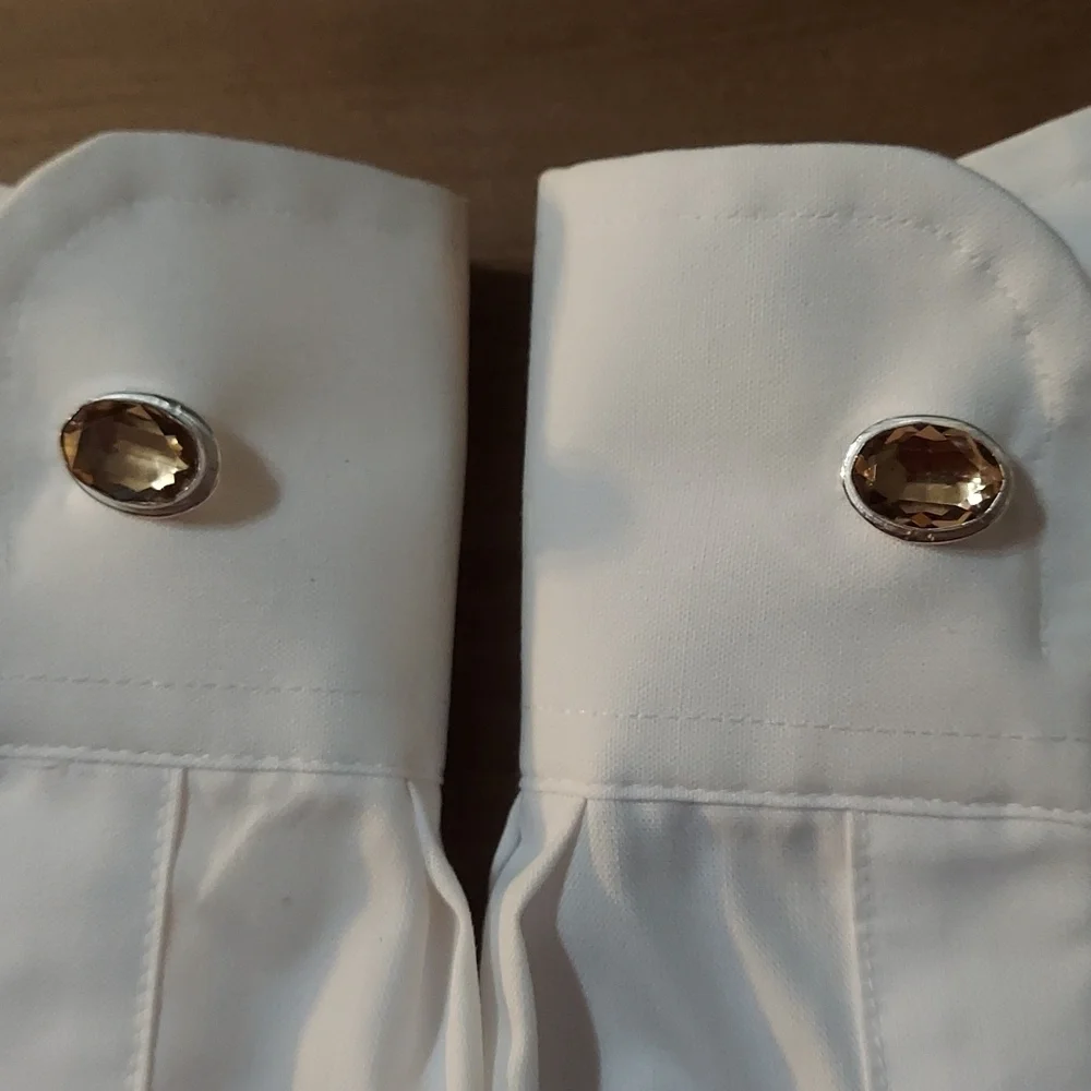 Smoky Topaz Sterling Silver Cuff Links